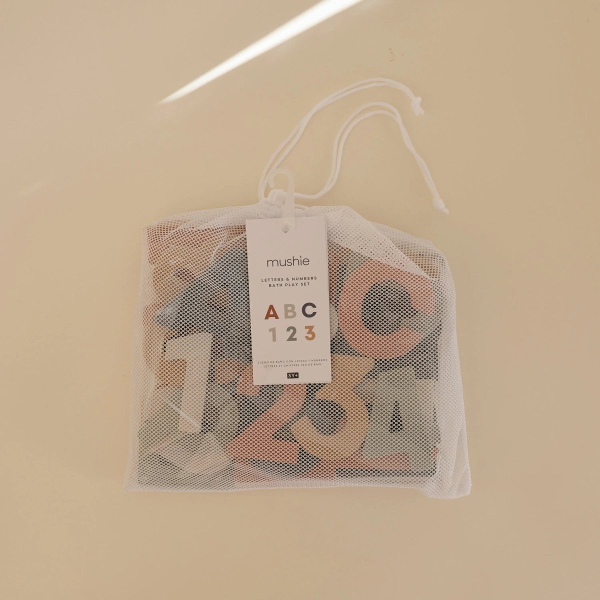 Mushie Letters and Numbers Bath Play Set Educational Foam Toys for Bathtime Fun - Everetts Place Boutique - 