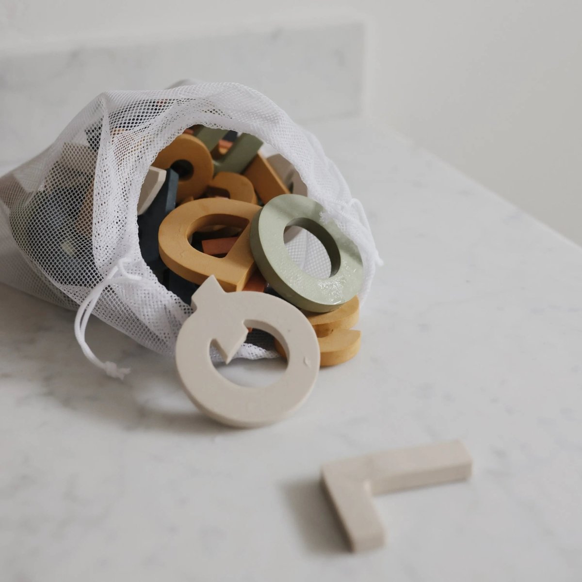 Mushie Letters and Numbers Bath Play Set Educational Foam Toys for Bathtime Fun - Everetts Place Boutique - 