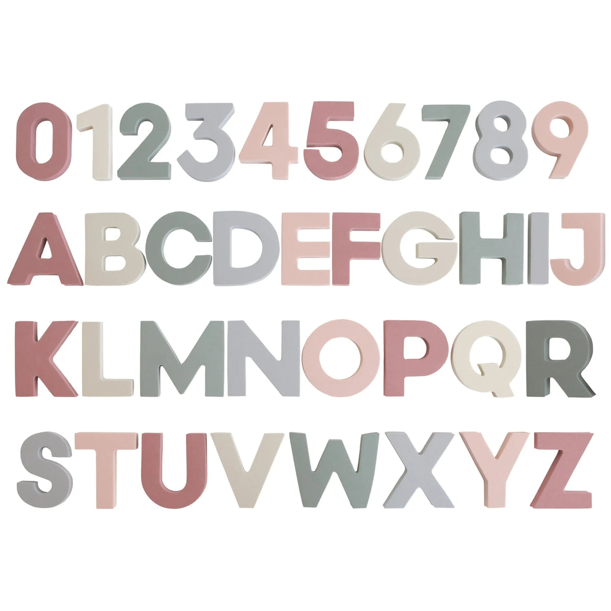 Mushie Letters & Numbers Bath Play Set - 