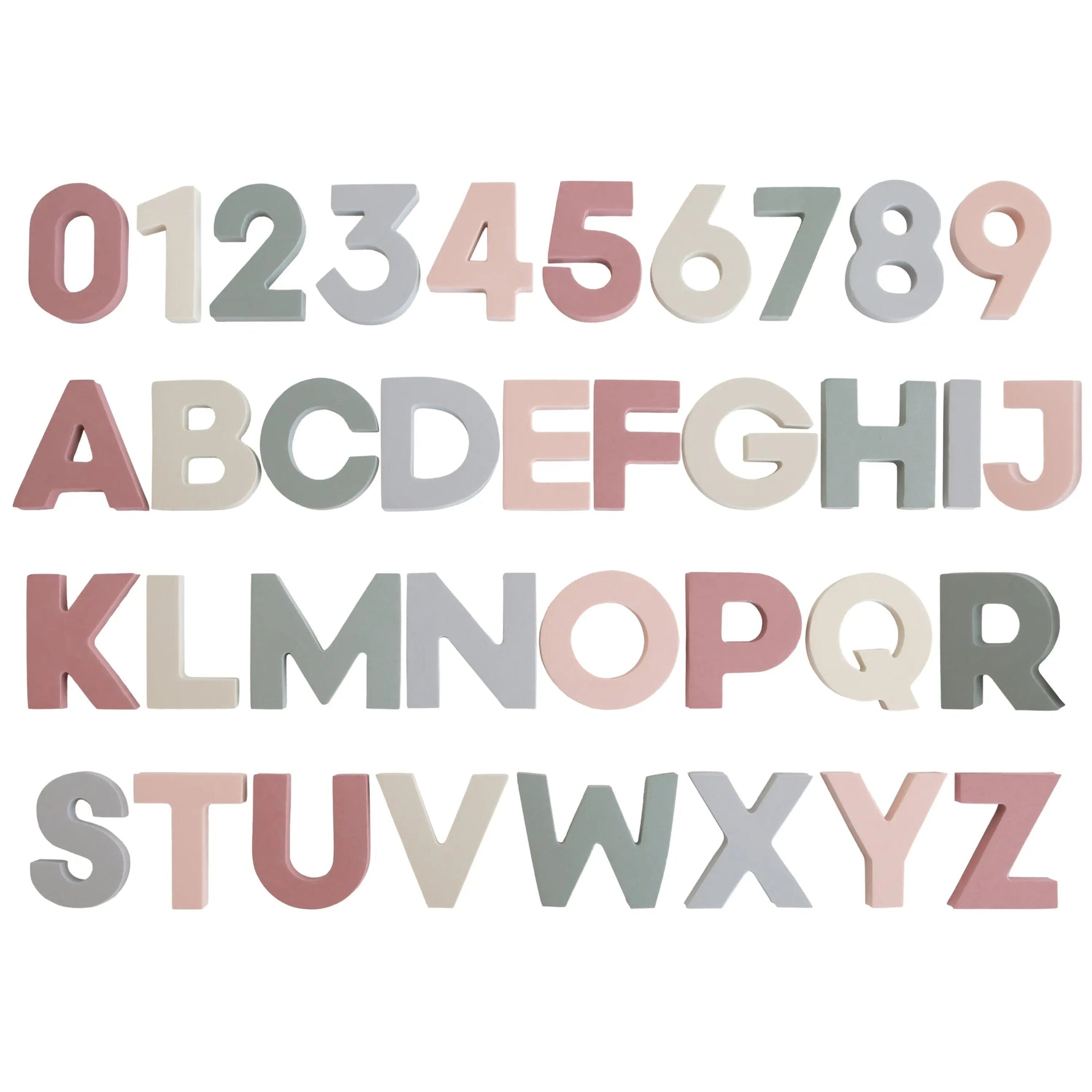 Mushie Letters & Numbers Bath Play Set - 