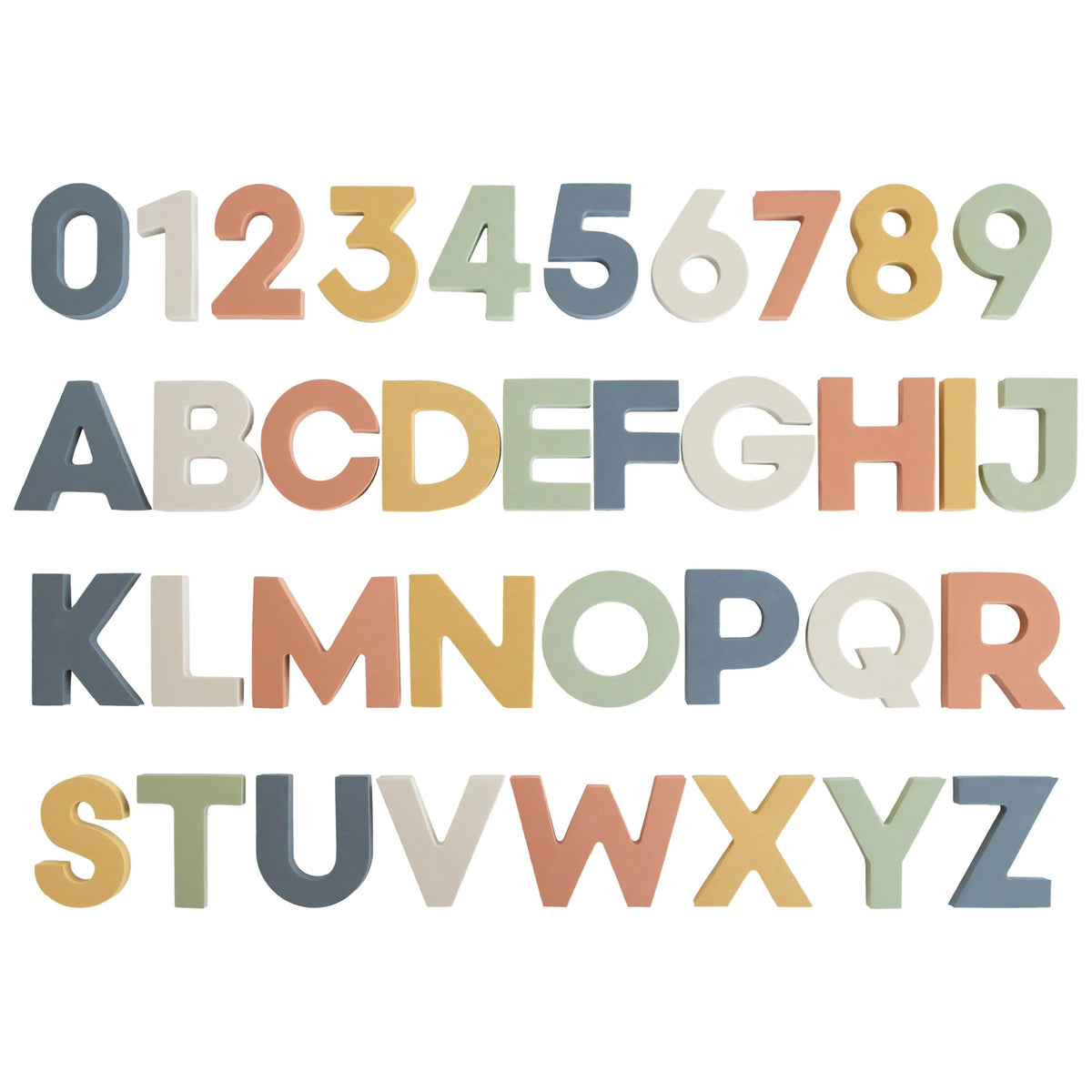 Mushie Letters & Numbers Bath Play Set - 