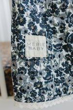 Mebie Baby Liberty Floral + Coastal Plaid Lace Muslin Quilt - 