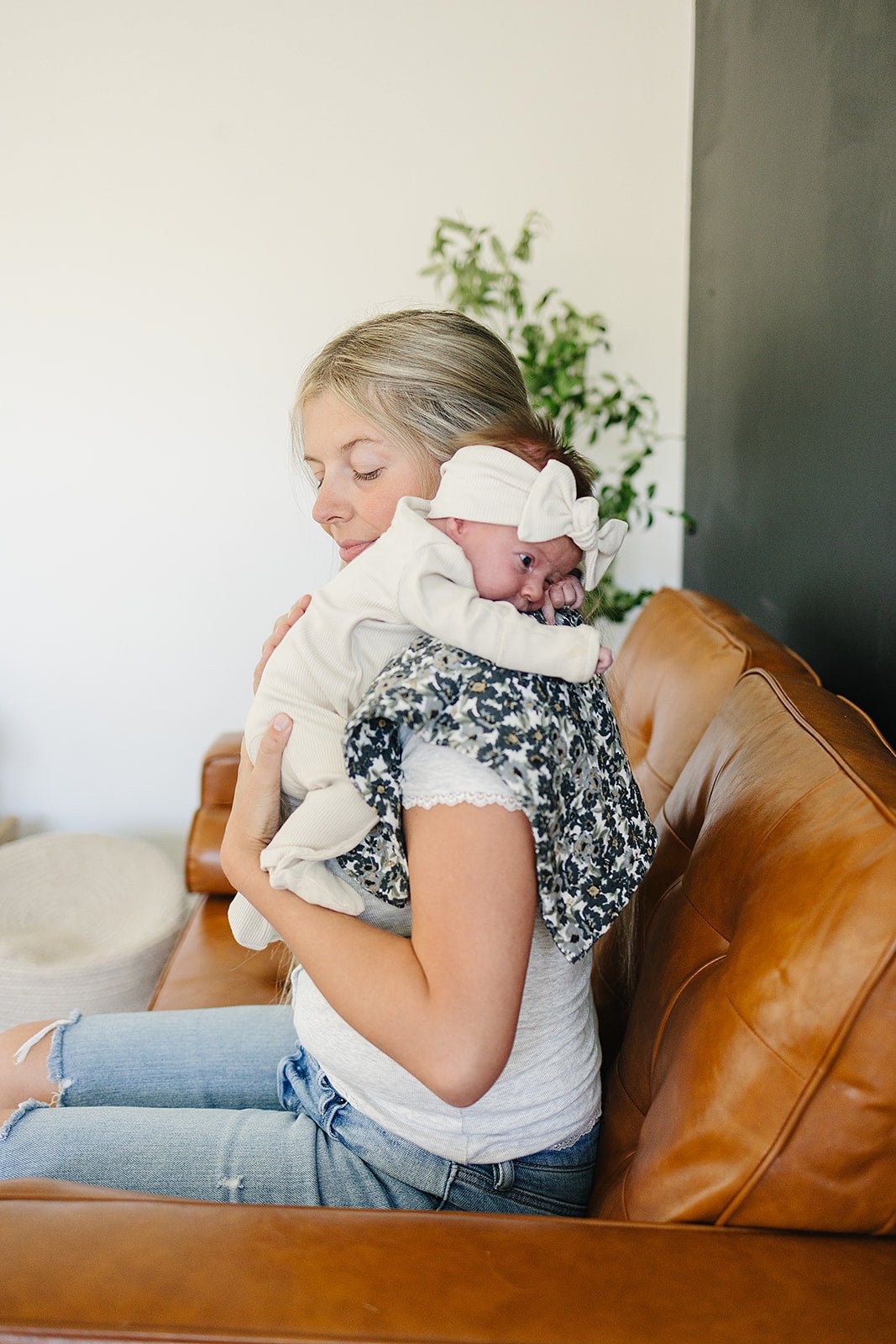Mebie Baby Liberty FLoral Muslin Burp ClothEveretts Place