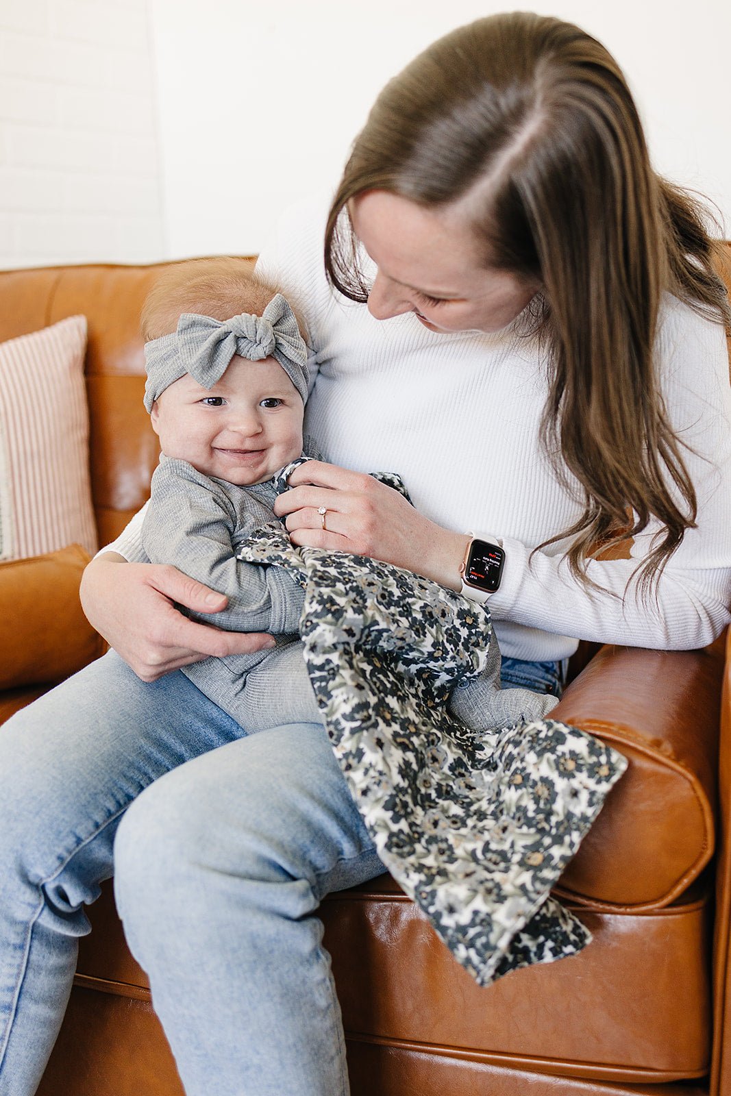 Mebie Baby Liberty FLoral Muslin Burp ClothEveretts Place