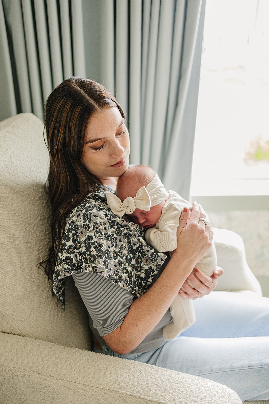Mebie Baby Liberty FLoral Muslin Burp ClothEveretts Place