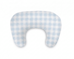 Little Mae & Co Light Blue Checkered Ruffle Nursing Pillow CoverEveretts Place