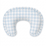 Little Mae & Co Light Blue Checkered Ruffle Nursing Pillow CoverEveretts Place
