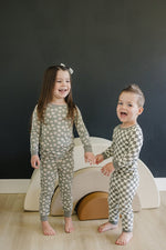 Mebie Baby Light Green Checkered Bamboo Cozy Set for Babies and Toddlers - 