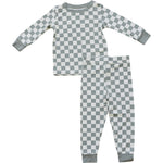 Mebie Baby Light Green Checkered Bamboo Cozy Set for Babies and Toddlers - 