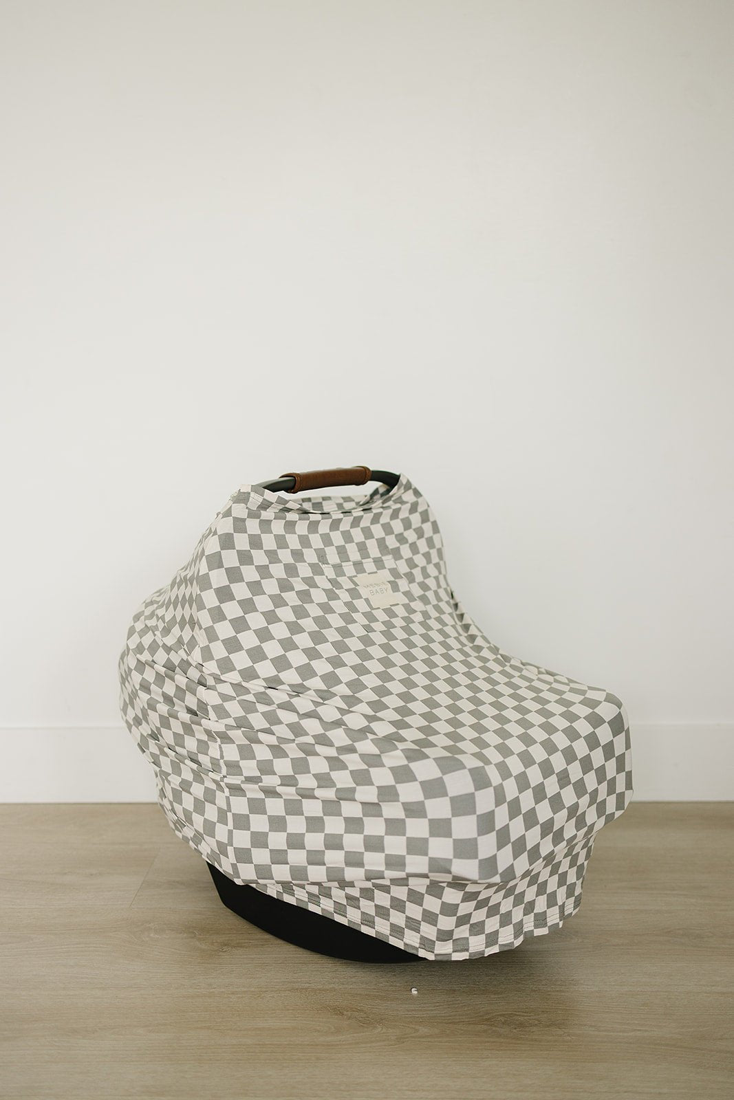 Mebie Baby Light Green Checkered Bamboo Multi - Use Cover - 