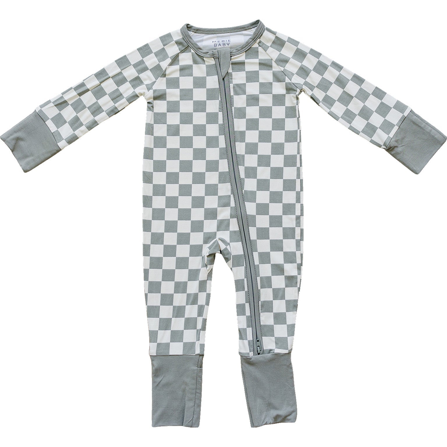 Light Green Checkered Bamboo Zipper - Plaid, Overall, Clothing | Everetts Place