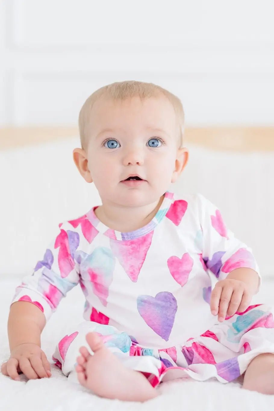 Mila & Rose ® Light Hearted 3/4 Sleeve Twirl Bodysuit - 