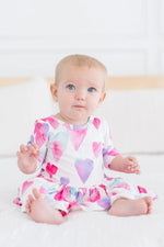 Mila & Rose ® Light Hearted 3/4 Sleeve Twirl Bodysuit - 