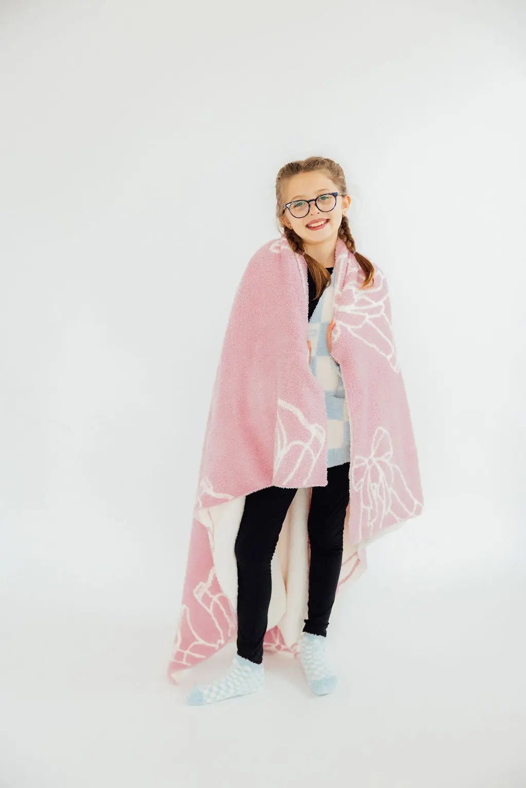 Mila & Rose ® Light Pink Cowgirl Cozy Blanket - 