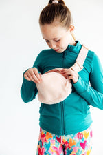 Mila & Rose ® Light Pink Fleece Belt Bag - 