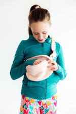 Mila & Rose ® Light Pink Fleece Belt Bag - 