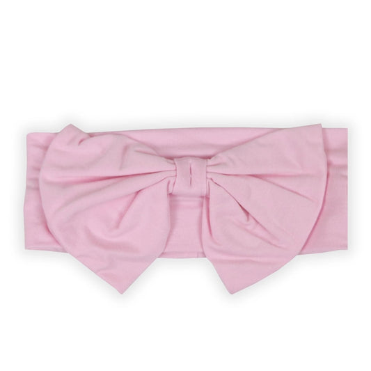 Light Pink Baby Headband Soft Stretchy Breathable Fabric.