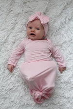 Three Little Tots Light Pink Knotted Headband - 