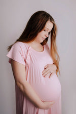 Three Little Tots Light Pink Labor and Delivery Nursing Hospital Gown - 