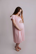 Three Little Tots Light Pink Labor and Delivery Nursing Hospital Gown - 
