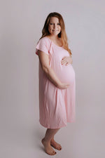 Three Little Tots Light Pink Labor and Delivery Nursing Hospital Gown - 