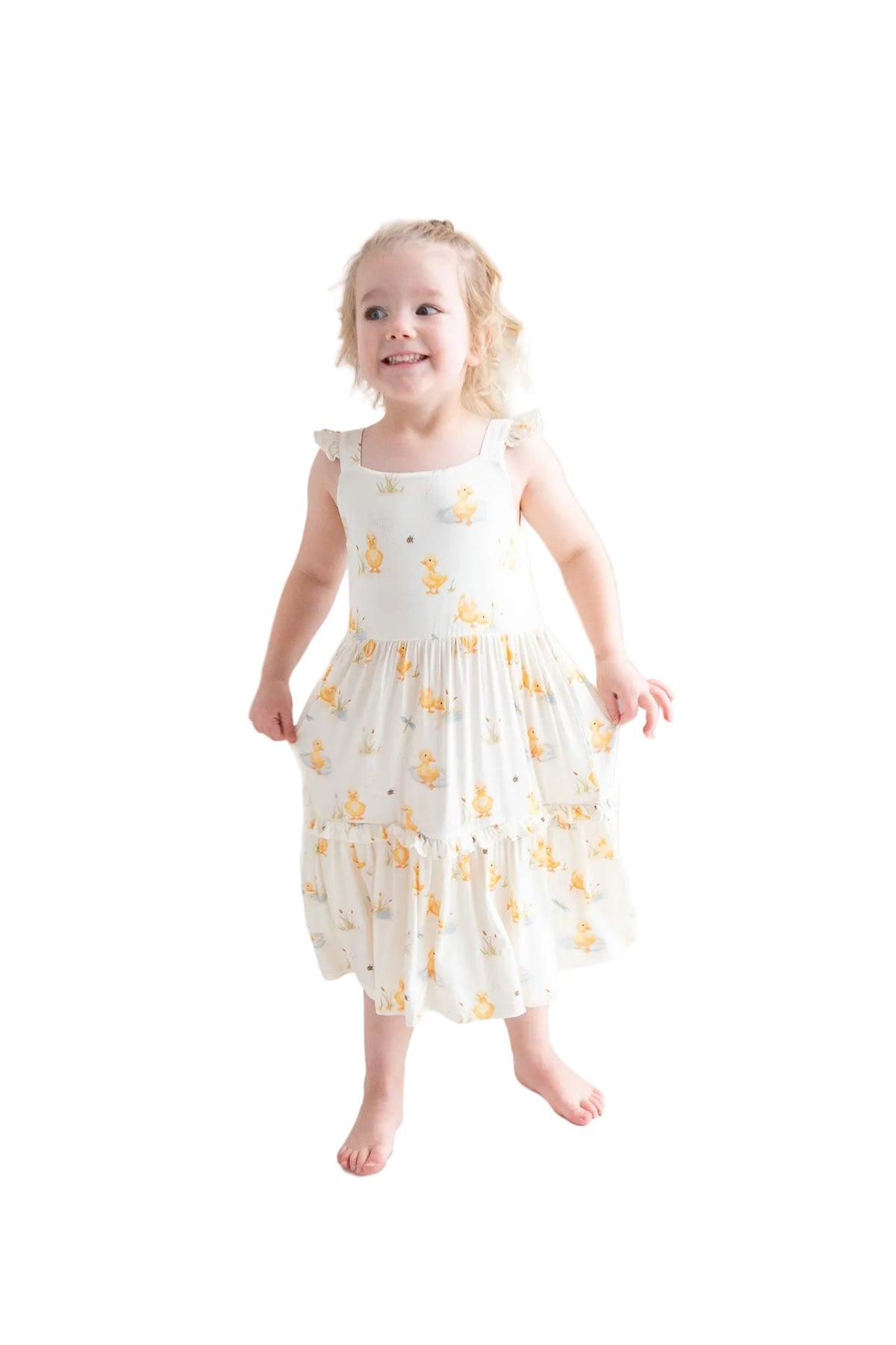 First Waddle Sundress for Baby & Toddler | Soft Breathable Summer Dress for First Steps by Rayn’s Tiny Stitches
