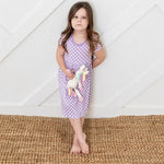 Lilac Checks Dress - Baby & Toddler Clothing, Dress, Textile, One-piece garment, Pink | Everetts Place