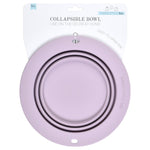Three Little Tots Lilac Collapsible Bowl for Travel or Home - 