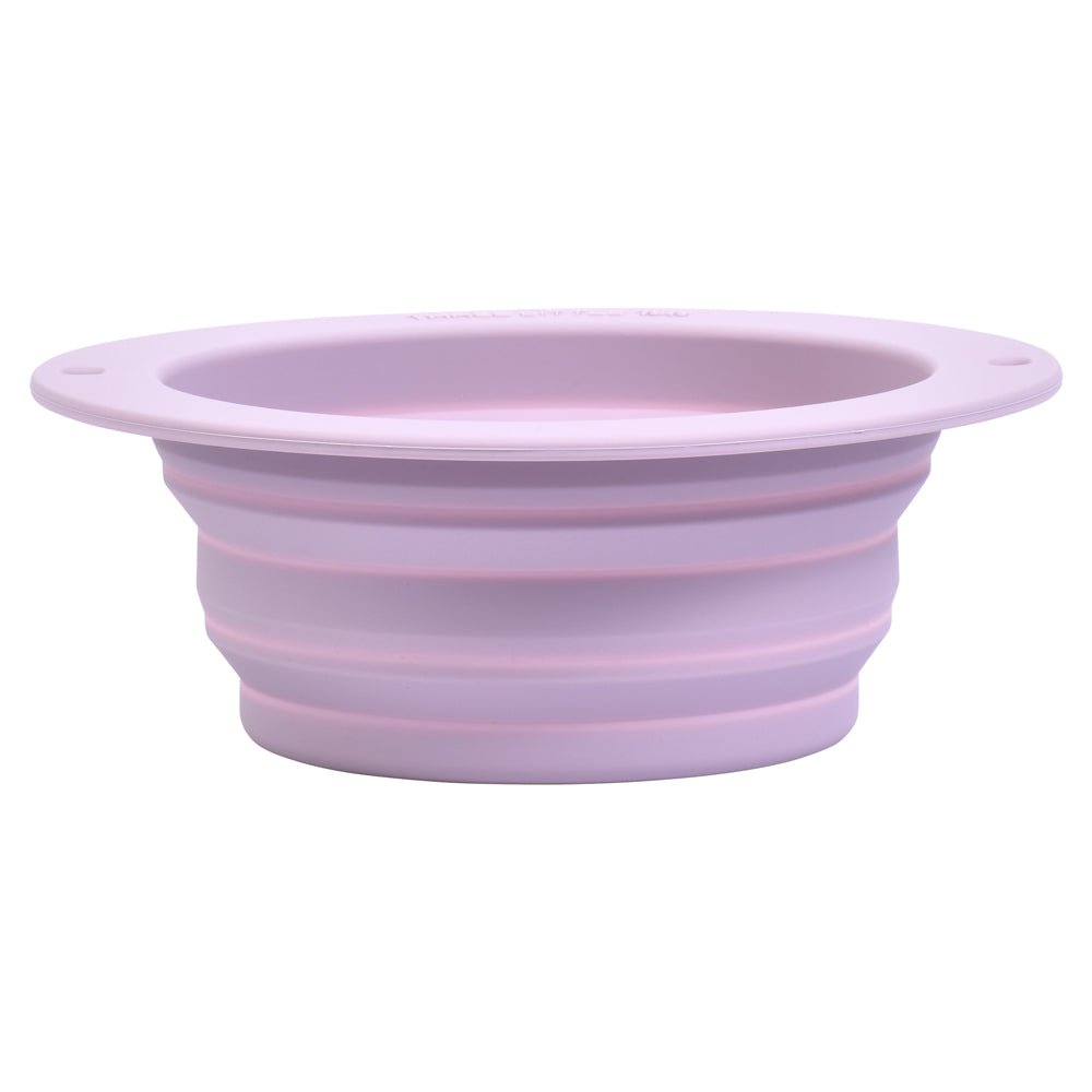 Three Little Tots Lilac Collapsible Bowl for Travel or Home - 
