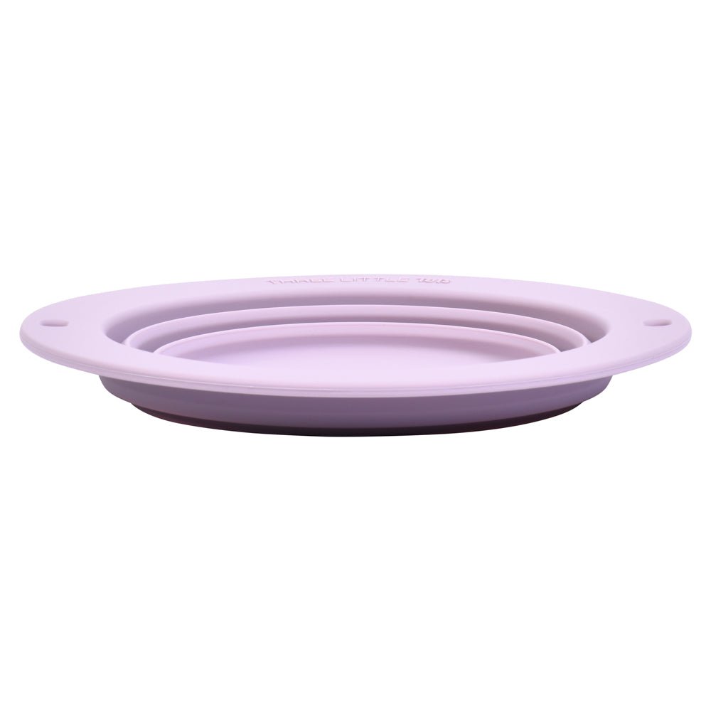 Three Little Tots Lilac Collapsible Bowl for Travel or Home - 