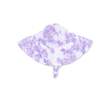 Angel Dear Lilac Floral - Wide Brim Sun Hat - 