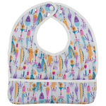 Texas Tushies Lilac Lures Baby Bib with Pocket and Water Resistance for Easy Cleanup - Baby & Toddler > Nursing & Feeding > Bibs Baby & Toddler Clothing