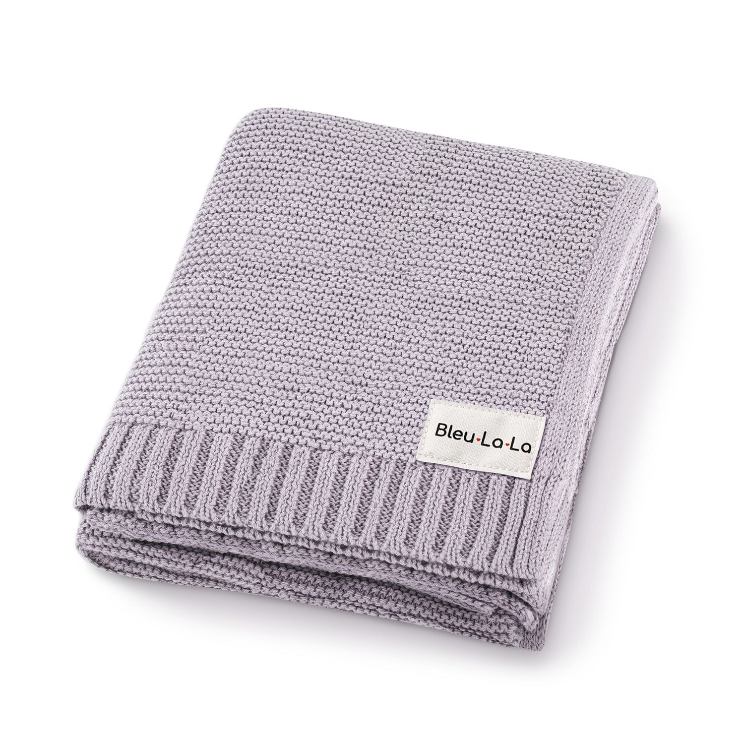 Bleu La La Heritage Knit 100 Percent Organic Cotton Luxury Knit Baby Swaddle Blanket - Baby & Toddler > Swaddling & Receiving Blankets Knit Blankets