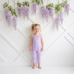 Lilac Checks Jumpsuit by Bestaroo
