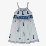 Bestaroo Lilliana Dress Girls Ethnic Glam Cream Sage Ombre Embroidery - 