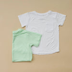 Little Joy Co. Lime Green Bamboo Tee For Kids Soft 6 Months To Size 8 - Everetts Place Boutique - 