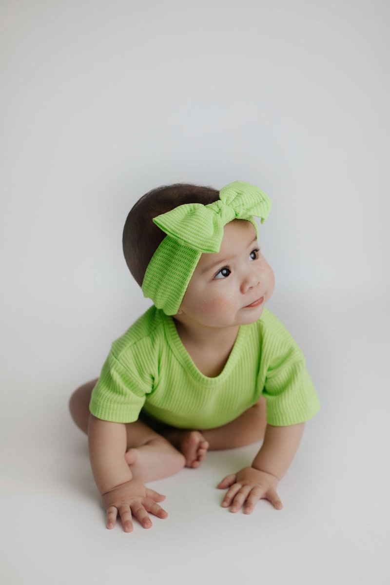 Three Little Tots Lime Green Headband - 