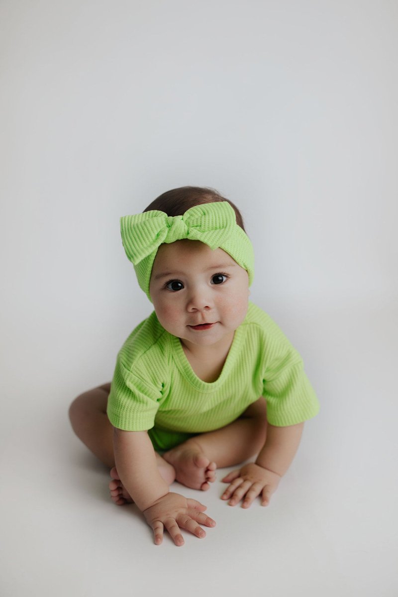 Three Little Tots Lime Green Headband - 