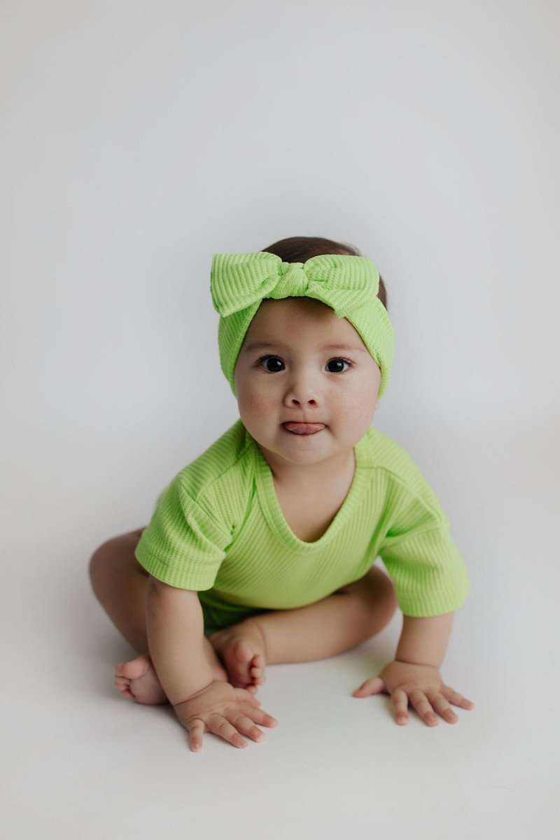 Three Little Tots Lime Green Headband - 
