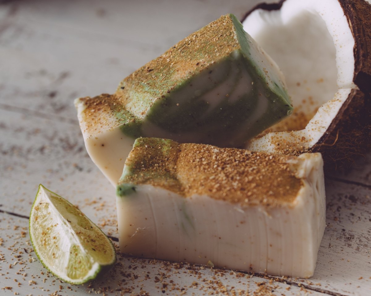 Sweet Harvest Farms Lime In De Coconut Organic Handmade Soap Exfoliating Lather - Everetts Place Boutique - 