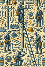 Miller & Co. Lineman Hero, Bamboo Two Piece Pajama Set - 