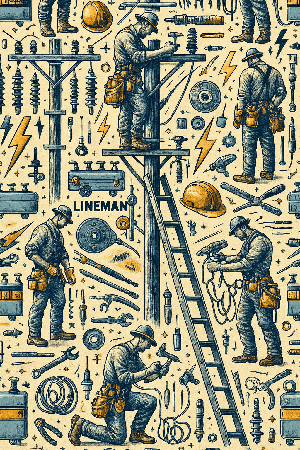 Miller & Co. Lineman Hero, Bamboo Two Piece Pajama Set - 