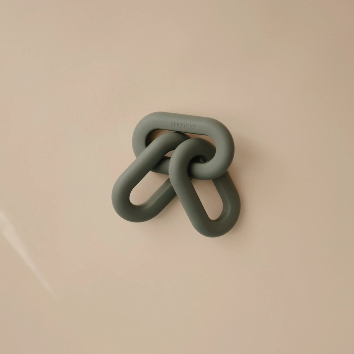 Mushie Links Teether Made from Food Grade Silicone for Sore Gums Relief and Comfort - Everetts Place Boutique - 