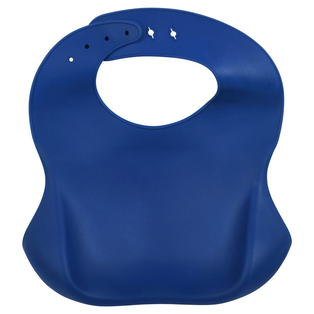 Three Little Tots Lion Silicone Bib with Crumb Catcher - 