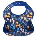 Three Little Tots Lion Silicone Bib with Crumb Catcher - 