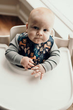 Three Little Tots Lion Silicone Bib with Crumb Catcher - 