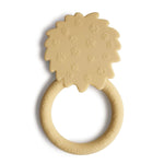 Mushie Lion Teether Made from Non Toxic Food Grade Silicone for Soothing Baby's Gums - 