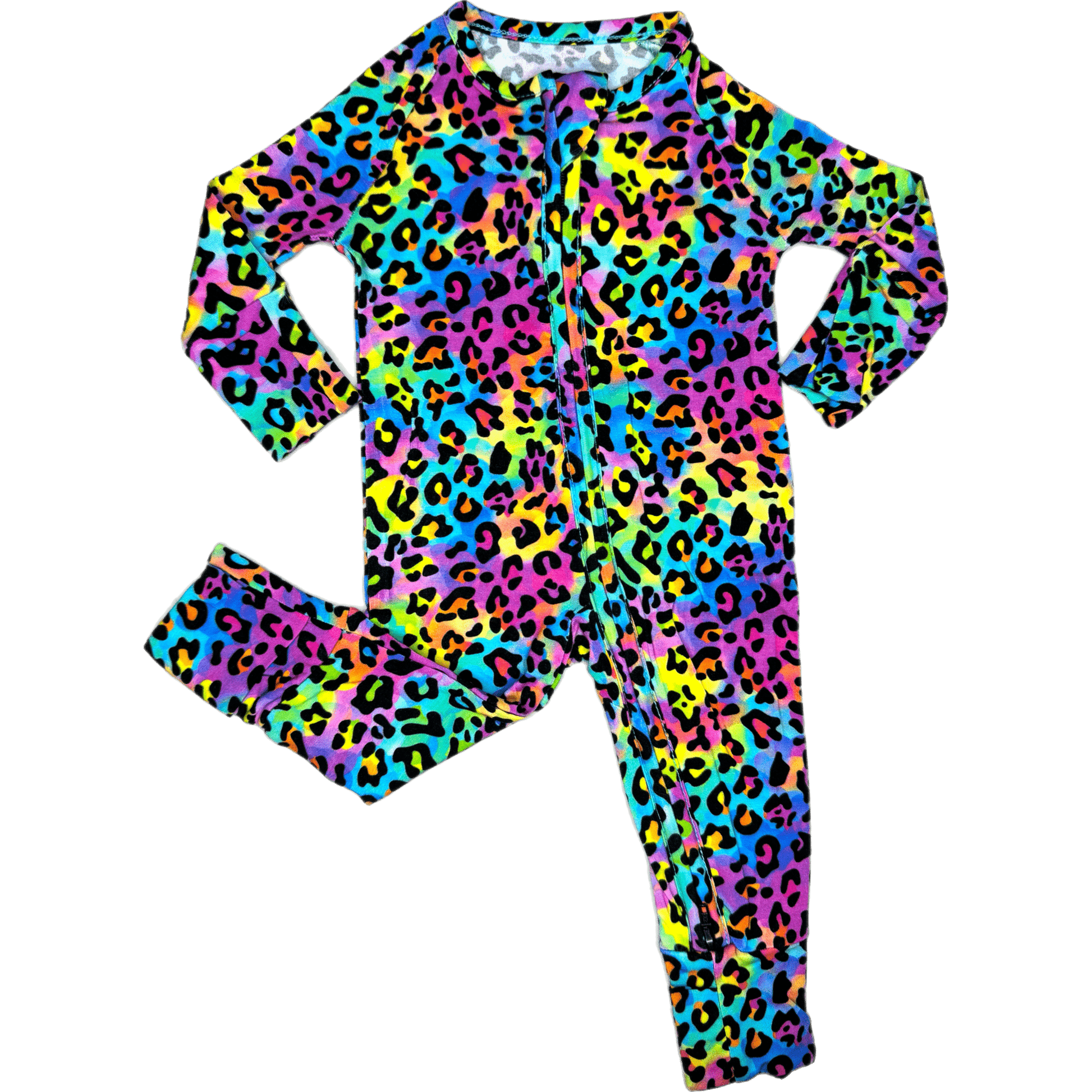 Lisa Bamboo Viscose Zippies for Kids Soft Stretchy Pajamas with Double Zipper and Foldable Hands and Feet Texas Tushies
