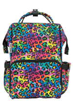 Texas Tushies Lisa Trendy Diaper Bag Backpack with Stylish Prints for Busy Parents - 