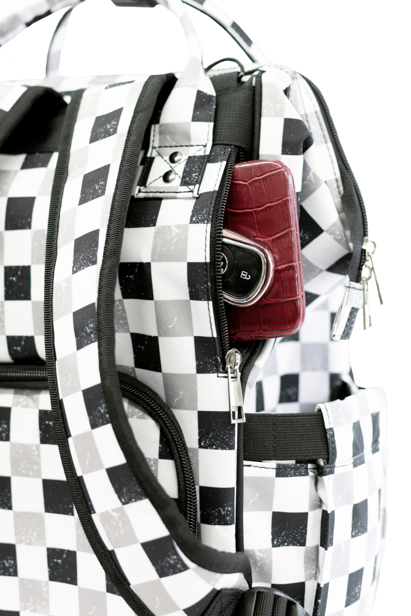 Texas Tushies Lisa Trendy Diaper Bag Backpack with Stylish Prints for Busy Parents - 